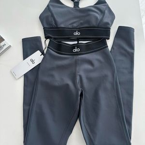 Alo Airlift High Waist Suit Up Legging and Airlift Line Up Bra